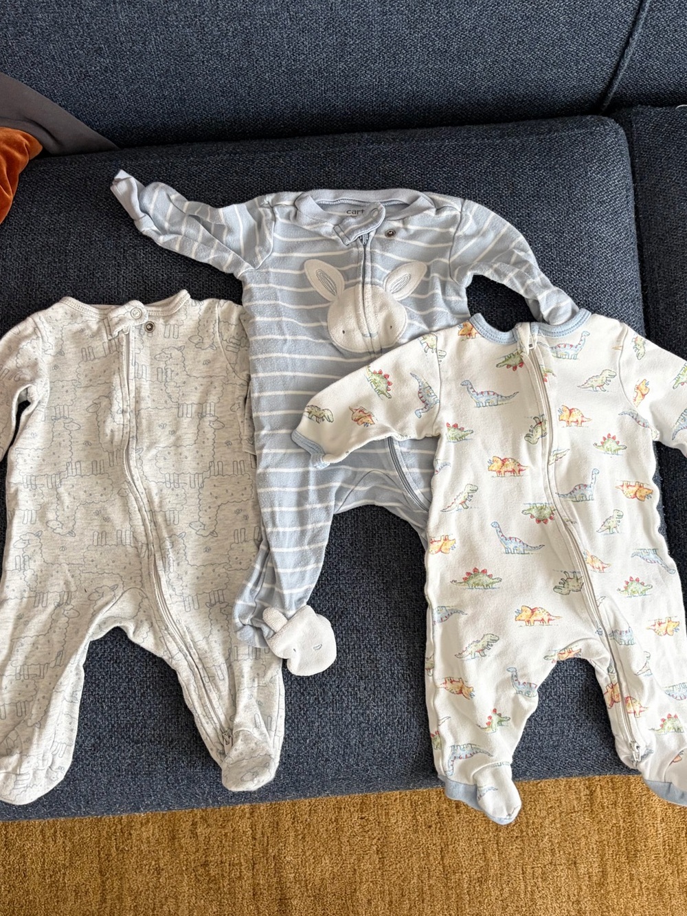 Boys one piece sleeper zipped bundle